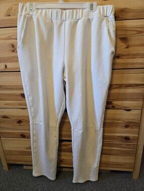 THE NORTH FACE Off-White Straight Leg Athletic Joggers Pants. Size Large.